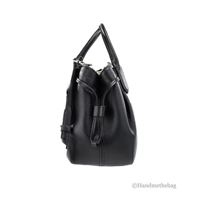 Kate Spade Dumpling Small Black Leather Satchel Crossbody Bag