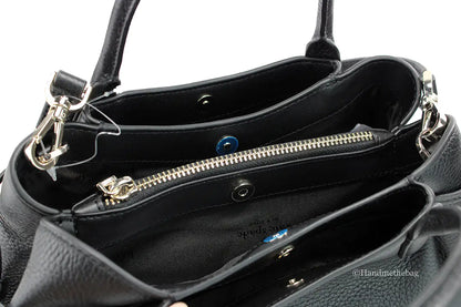 Kate Spade Dumpling Small Black Leather Satchel Crossbody Bag