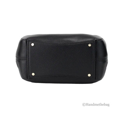 Kate Spade Dumpling Small Black Leather Satchel Crossbody Bag